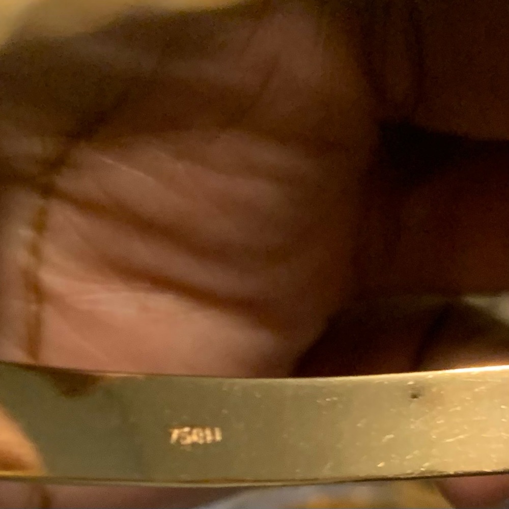 18k solid gold 7 days bangles set - Picture 9 of 9